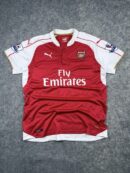 Arsenal FC Puma Home Football Shirt 2015/16 Red White Premier League Jersey – XL