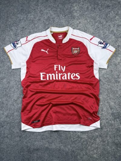 Arsenal FC Puma Home Football Shirt 2015/16 Red White Premier League Jersey – XL
