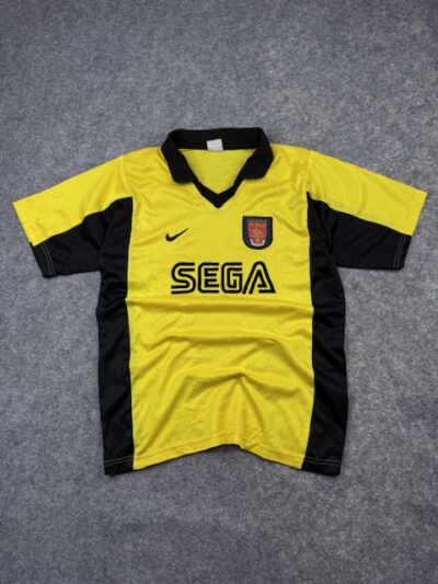 Arsenal Nike Yellow & Black Sega Football Jersey – L