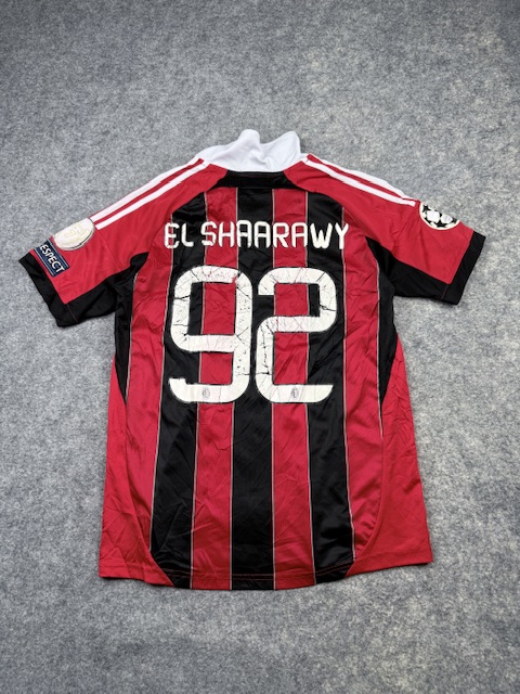 AC Milan El Shaarawy #92 Adidas Vintage Football Jersey M/L AC Milan El Shaarawy #92 Adidas Vintage Football Jersey M/L - Image 4