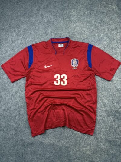 South Korea Nike Vintage Football Jersey #33 Cho J H XL