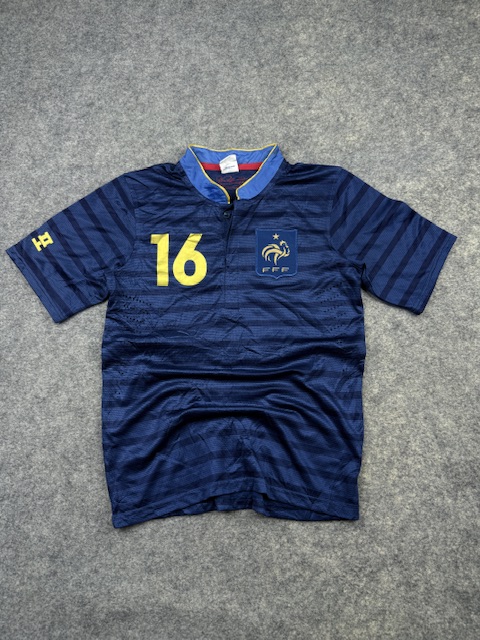 France Football Jersey #16 Vintage Blue Adidas Style Soccer Shirt Moderns Sports Wear XS/S France Football Jersey #16 Vintage Blue Adidas Style Soccer Shirt Moderns Sports Wear XS/S