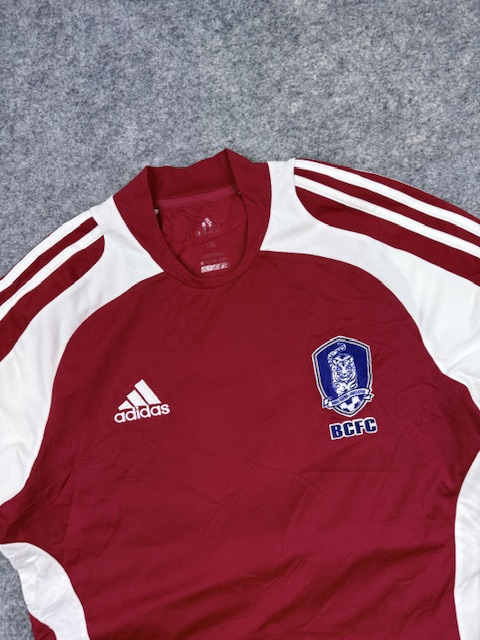Adidas Korea Football Jersey #34 Red White Vintage Soccer Shirt Size M/L Adidas Korea Football Jersey #34 Red White Vintage Soccer Shirt Size M/L - Image 2
