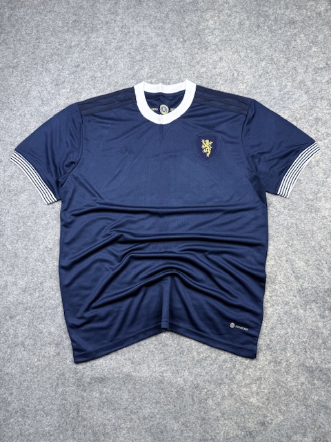 Adidas Scotland 150 Years 2023 Football Jersey Navy Blue White XL/XXL Adidas Scotland 150 Years 2023 Football Jersey Navy Blue White XL/XXL