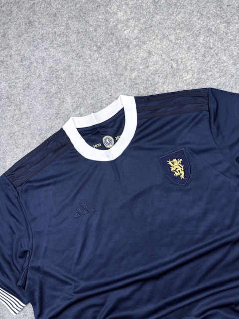 Adidas Scotland 150 Years 2023 Football Jersey Navy Blue White XL/XXL Adidas Scotland 150 Years 2023 Football Jersey Navy Blue White XL/XXL - Image 2