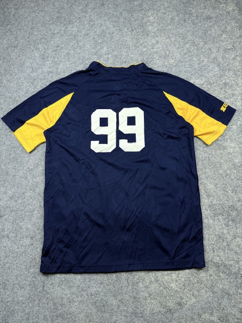 ZETT Baseball Jersey XXL Vintage Navy Yellow ZETT Baseball Jersey XXL Vintage Navy Yellow - Image 4