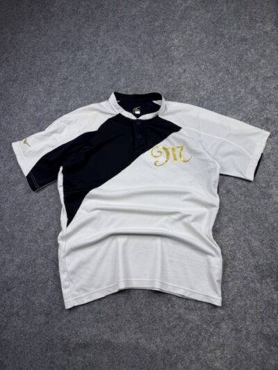 Mizuno Baseball Jersey L/XL White Navy Gold