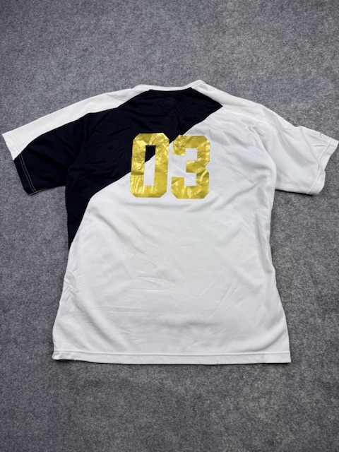 Mizuno Baseball Jersey L/XL White Navy Gold Mizuno Baseball Jersey L/XL White Navy Gold - Image 4
