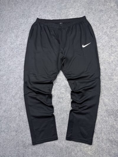 Nike Dri-FIT Black Track Pants | L/XL | Vintage Sportswear