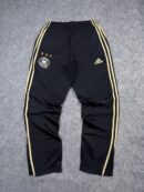 Adidas Germany Football Track Pants Black Gold 3-Stripes Soccer Training Woven Pants M/L
