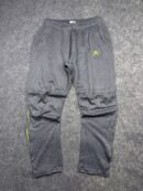 adidas Track Pants Men’s Size XL – Grey Performance Training Joggers with Lime Green Logo