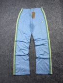 Adidas Originals Firebird Track Pants – Light Blue / Green & Yellow Stripes
