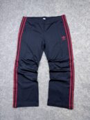 Adidas Originals Track Pants – Black & Red 3-Stripes | XL Women