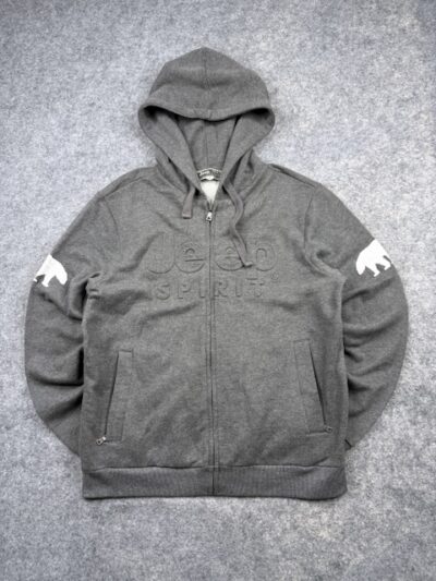 Authentic Pre-Loved Jeep Spirit 1941 Heavyweight Embossed Full-Zip Hoodie - Grey | Size XL (105)