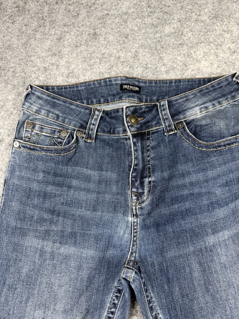 Authentic True Religion Ricky Slim Straight Denim Jeans - Medium Blue Wash | Size W32 Authentic True Religion Ricky Slim Straight Denim Jeans - Medium Blue Wash | Size W32 - Image 2