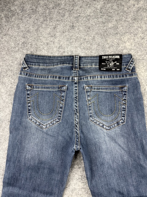 Authentic True Religion Ricky Slim Straight Denim Jeans - Medium Blue Wash | Size W32 Authentic True Religion Ricky Slim Straight Denim Jeans - Medium Blue Wash | Size W32 - Image 6