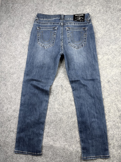 Authentic True Religion Ricky Slim Straight Denim Jeans - Medium Blue Wash | Size W32 Authentic True Religion Ricky Slim Straight Denim Jeans - Medium Blue Wash | Size W32 - Image 7