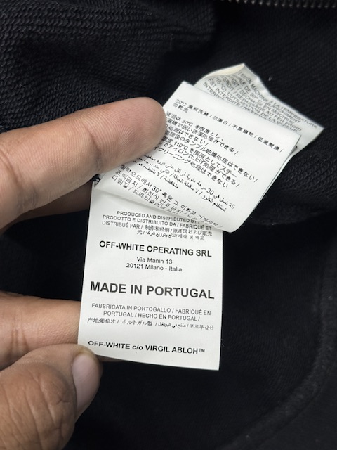 Authentic Off-White c/o Virgil Abloh SS19 Impressionism Arrow Zip-Up Hoodie - Black | Size L Authentic Off-White c/o Virgil Abloh SS19 Impressionism Arrow Zip-Up Hoodie - Black | Size L - Image 10
