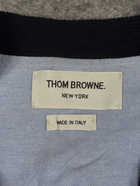 Authentic Thom Browne New York 4-Bar Stripe Layered Cardigan - Navy/Light Blue Authentic Thom Browne New York 4-Bar Stripe Layered Cardigan - Navy/Light Blue - Image 3