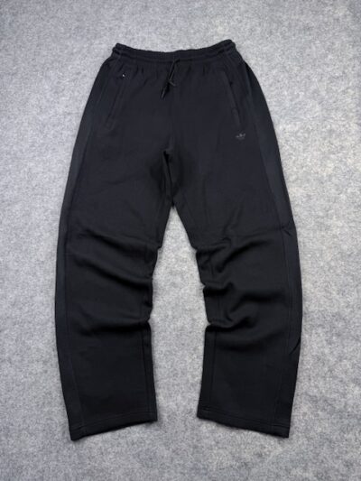 Adidas Trefoil Black Track Pants – L/XL Baggy Fit