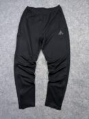 Adidas Track Pants | Black Performance Joggers | Tapered Fit with Ankle Zippers | M/L