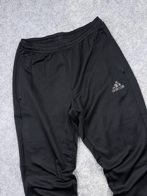 Adidas Track Pants | Black Performance Joggers | Tapered Fit with Ankle Zippers | M/L Adidas Track Pants | Black Performance Joggers | Tapered Fit with Ankle Zippers | M/L - Image 2