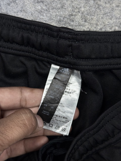 Adidas Track Pants | Black Performance Joggers | Tapered Fit with Ankle Zippers | M/L Adidas Track Pants | Black Performance Joggers | Tapered Fit with Ankle Zippers | M/L - Image 3