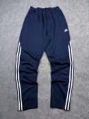 Adidas Navy Blue Track Pants | XL | White 3-Stripes | Zippered Legs