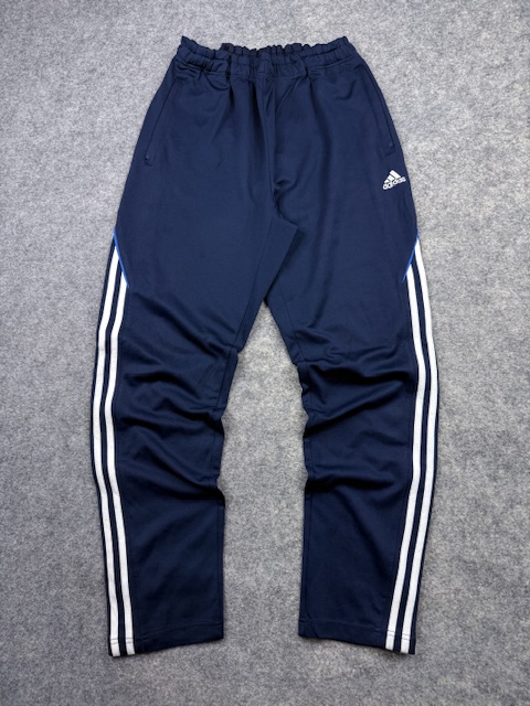 Adidas Navy Blue Track Pants | XL | White 3-Stripes | Zippered Legs Adidas Navy Blue Track Pants | XL | White 3-Stripes | Zippered Legs