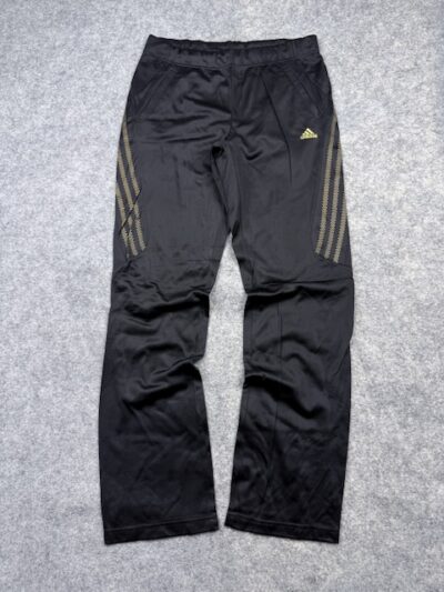 Adidas Black Gold Performance Track Pants – Women’s M | Vintage Sportswear