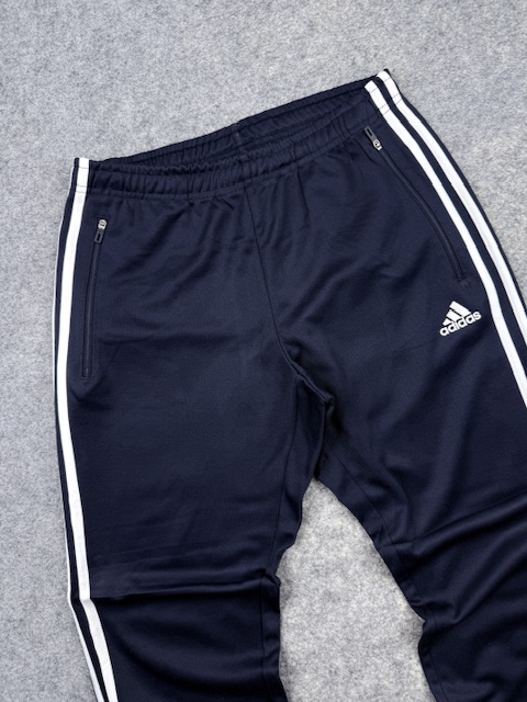 Adidas Navy Blue Track Pants | Size M/L | White 3-Stripes | Vintage Sportswear Adidas Navy Blue Track Pants | Size M/L | White 3-Stripes | Vintage Sportswear - Image 2