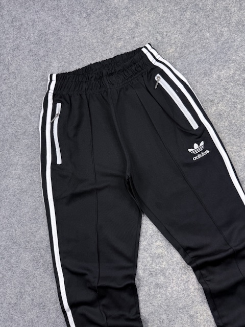 Adidas Black 3-Stripes Track Pants – Size S Adidas Black 3-Stripes Track Pants – Size S - Image 2