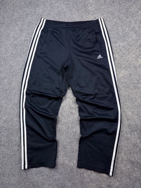 Adidas Clima365 Navy Blue 3-Stripes Track Pants – Size L