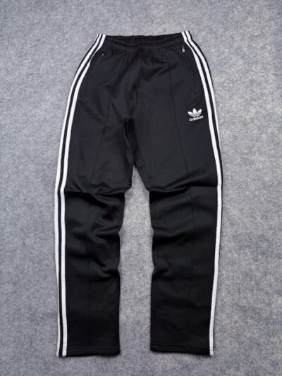 Adidas Black 3-Stripes Track Pants – M/L
