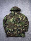 USGI ECWCS Woodland Camo Military Parka Jacket – Size L