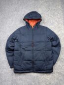 USALL Navy Blue & Orange Puffer Down Jacket – Size S/M
