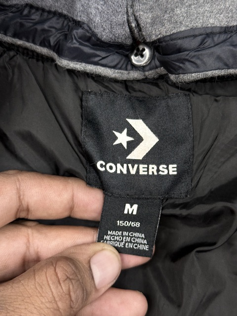 Converse All Star Kids Long Quilted Puffer Jacket Black – M Converse All Star Kids Long Quilted Puffer Jacket Black – M - Image 3