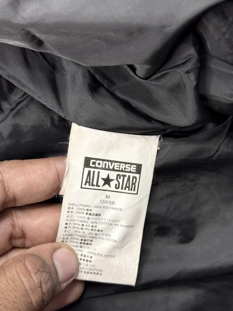 Converse All Star Kids Long Quilted Puffer Jacket Black – M Converse All Star Kids Long Quilted Puffer Jacket Black – M - Image 5