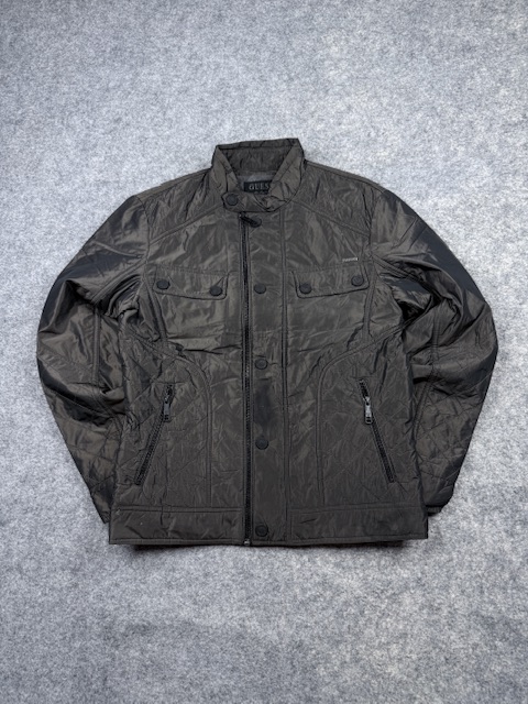 GUESS Women’s Black Quilted Utility Jacket – M GUESS Women’s Black Quilted Utility Jacket – M