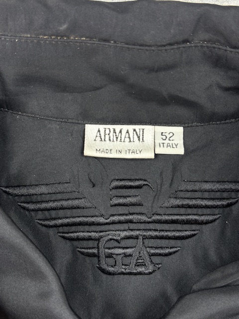 Armani Black Utility Jacket – L/XL | Made in Italy Armani Black Utility Jacket – L/XL | Made in Italy - Image 4