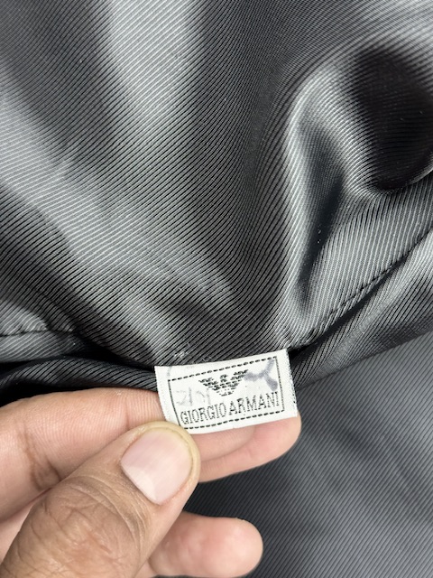 Armani Black Utility Jacket – L/XL | Made in Italy Armani Black Utility Jacket – L/XL | Made in Italy - Image 5