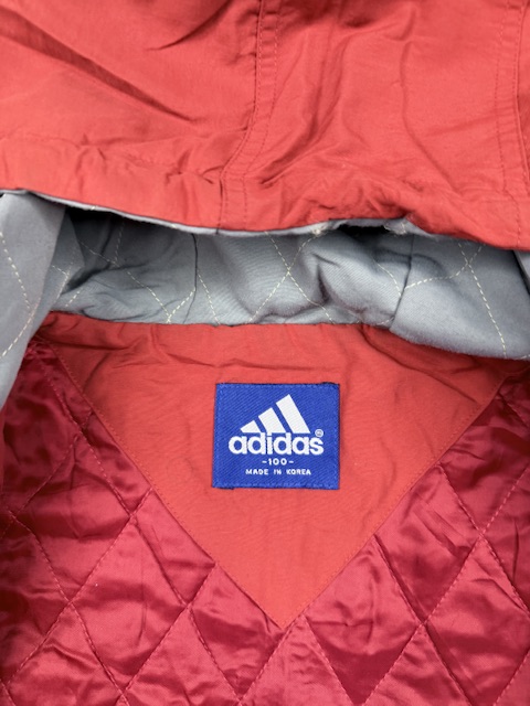 Adidas Vintage Red Hooded Track Jacket – L/XL Oversized Adidas Vintage Red Hooded Track Jacket – L/XL Oversized - Image 4
