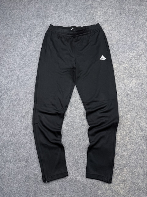 Adidas Black Training Track Pants with Zipper Leg Openings – Size S/M Adidas Black Training Track Pants with Zipper Leg Openings – Size S/M
