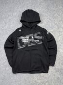 Authentic Pre-Loved Descente Ski Athletic Hoodie - Black Sponsor Graphic Skiwear | Size Women's XS
