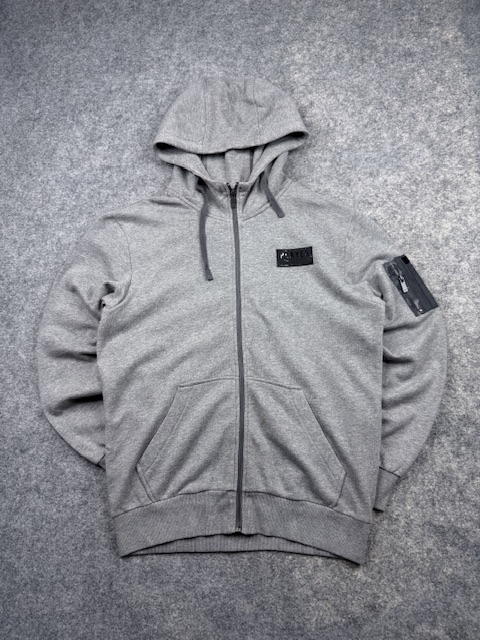 Authentic Pre-Loved TEAMS Utility Full-Zip Fleece Hoodie - Heather Gray with Sleeve Pocket | Size L Authentic Pre-Loved TEAMS Utility Full-Zip Fleece Hoodie - Heather Gray with Sleeve Pocket | Size L