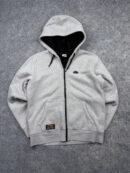 Authentic Pre-Loved Ellesse Heritage Full-Zip Sherpa Lined Hoodie - Heather Gray | Size S