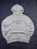 Authentic Pre-Loved Polham "Newbury Street" Graphic Pullover Hoodie - Cream/Off-White | Size L (Oversized)