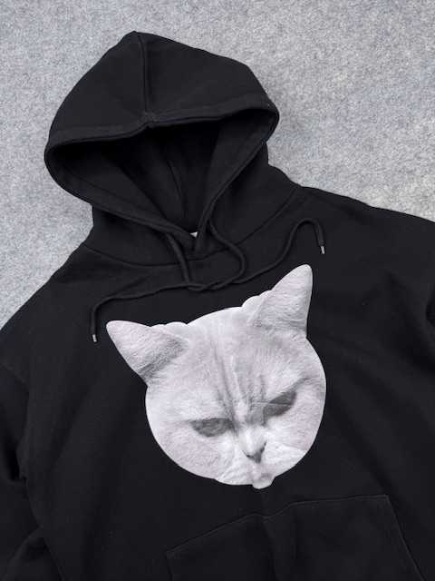 Authentic Pre-Loved Untold Design "The Dongsin" Oversized Cat Graphic Hoodie - Black | Size M (Fits Oversized) Authentic Pre-Loved Untold Design "The Dongsin" Oversized Cat Graphic Hoodie - Black | Size M (Fits Oversized) - Image 2