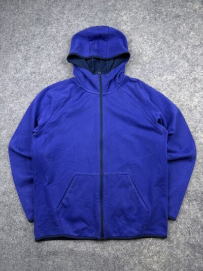 Authentic Pre-Loved Uniqlo Full-Zip High-Neck Fleece Hoodie - Cobalt Blue | Size XL