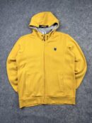 Authentic Pre-Loved K-Swiss Athletic Full-Zip Hoodie - Mustard Yellow | Size L
